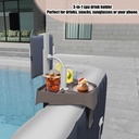 3-IN-1 Tube Pool Drink, Phone Holder/حامل مشروبات وهاتف متعدد الاستخدامات أنبوب