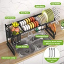 OVER SINK DISH DRYING RACK STEEL / ستاند التنظيم فوق المغسلة