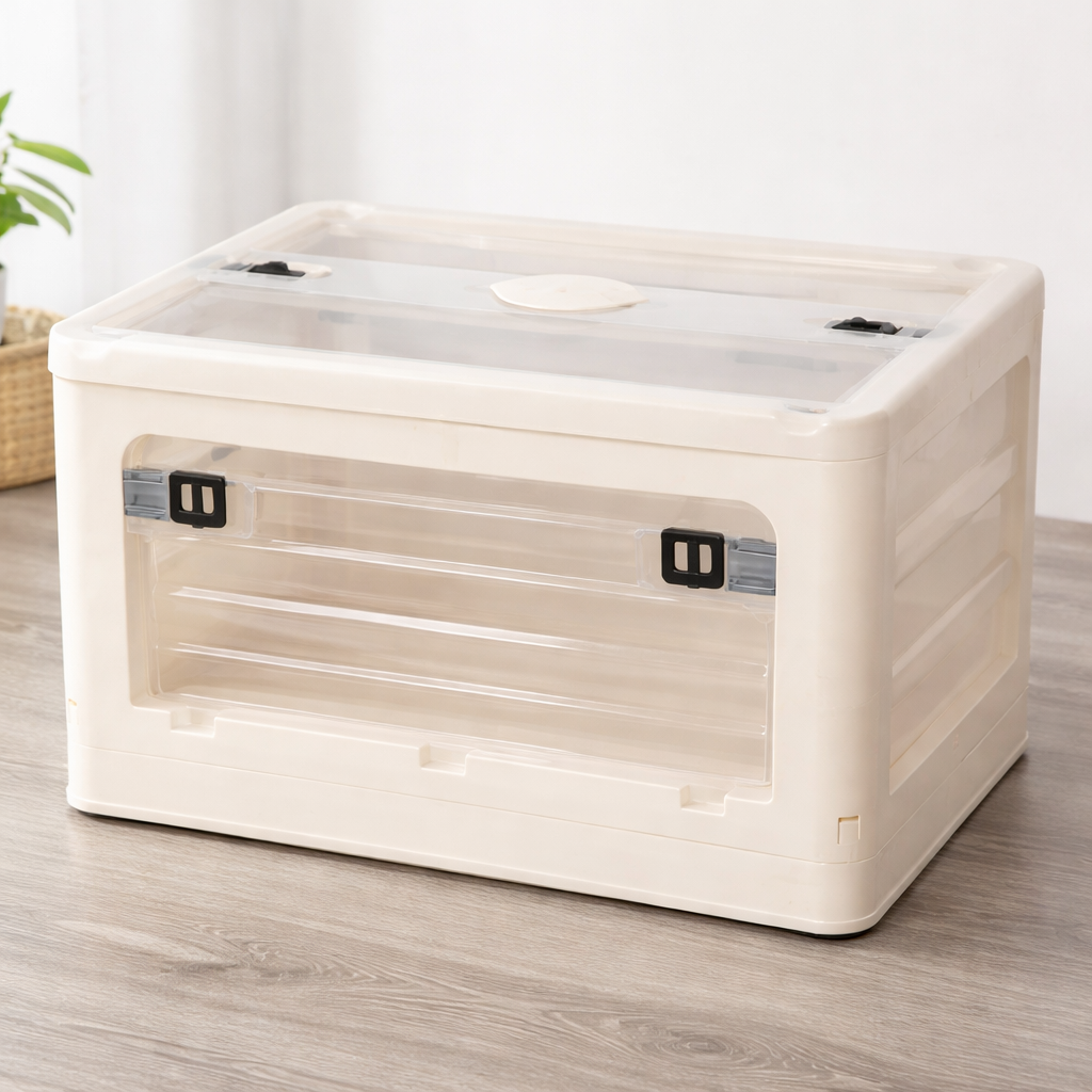 Foldable Storage Box with a window/صندوق تخزين قابل للطي مع نافذة