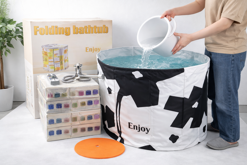 Portable Folding Bathtub/حوض استحمام قابل للطي محمول