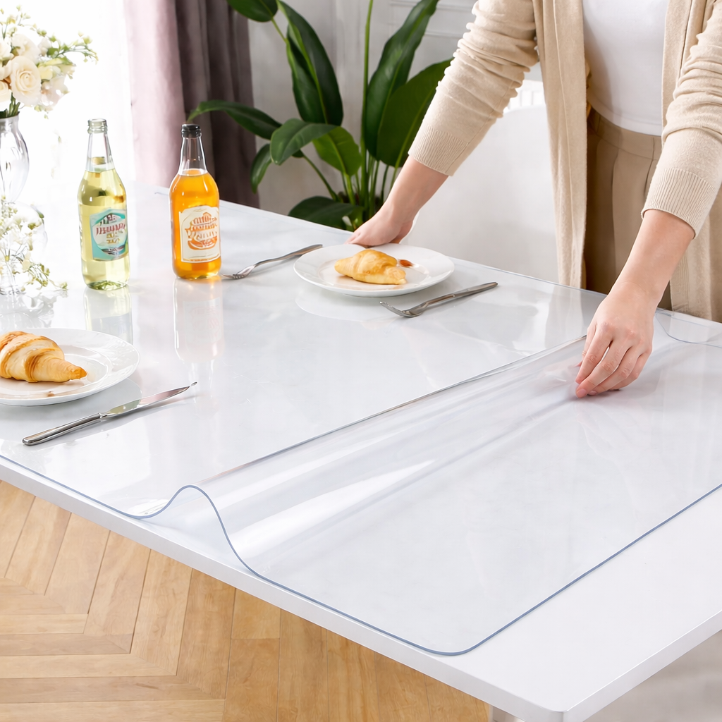 TABLE COVER PROTECTER 100CM / غطاء الحماية الشفاف 