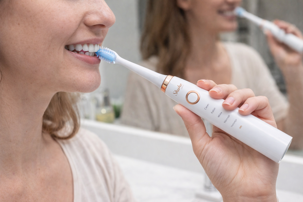 Shuke Rechargeable Intelligent Massage Toothbrush / فرشاة الأسنان الإلكترونية