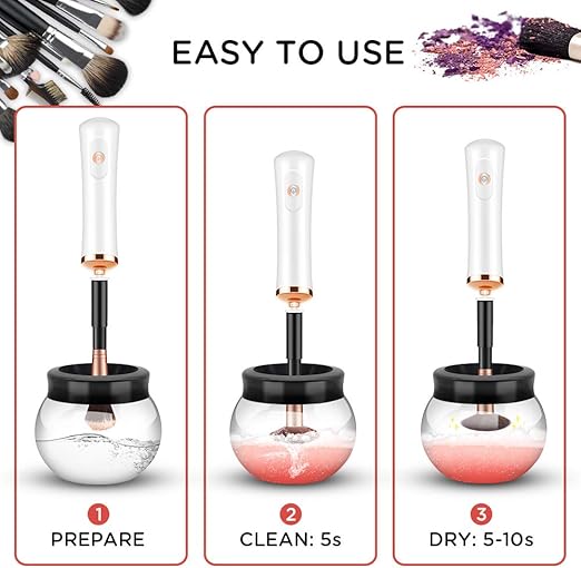 clean and dry makeup brush/جهاز تنظيف وتجفيف فرش المكياج