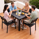 Outdoor TABLE 4 CHAIR+ 1 TABLE / جلسة خارجية من طاولة و 4 كراسي