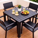Outdoor TABLE 4 CHAIR+ 1 TABLE / جلسة خارجية من طاولة و 4 كراسي
