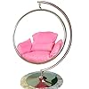 Transparent bubble chair pink / كرسي الفقاعه الشفاف وردي