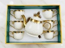 7 PCS TEA POT & CUPS -C/7 قطع من أبريق الشاي والأكواب