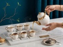 7 PCS TEA POT & CUPS -C/7 قطع من أبريق الشاي والأكواب