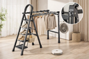 2 in 1 Clothes Dryer Multifunctional Folding Ladder  Rack/مجفف ملابس 2 في 1 متعدد الوظائف مع رف سلم قابل للطي