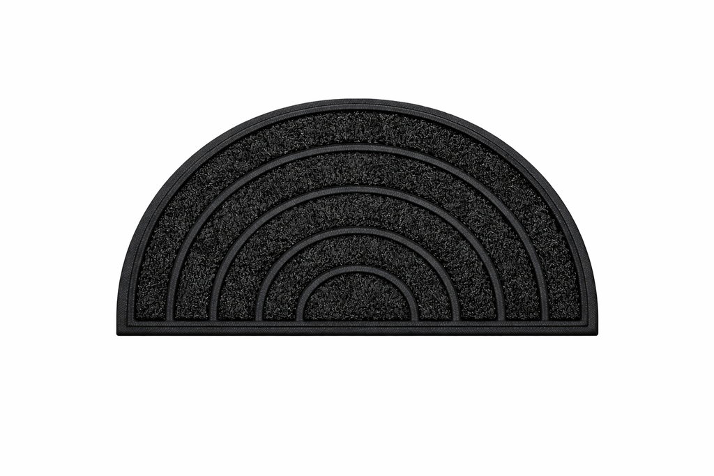 Coir and Rubber Entryway Lawn Semicircle Doormat 45*75CM/سجادة الباب للمدخل نصف دائرية 