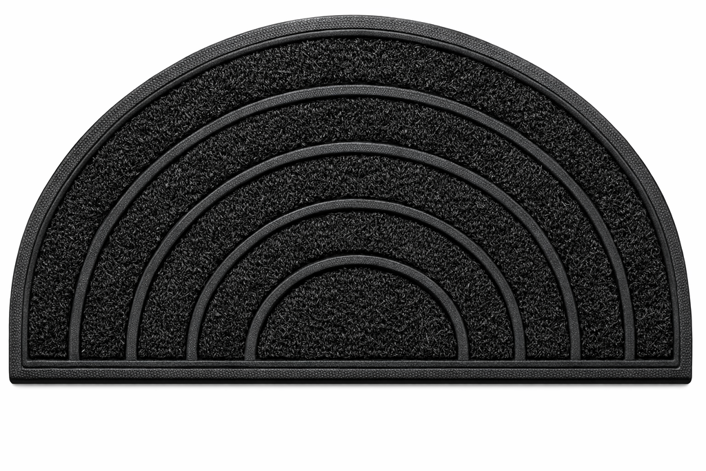 Coir and Rubber Entryway Lawn Semicircle Doormat 60*90CM/سجادة الباب للمدخل نصف دائرية 