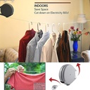 15M outdoor retractable clothesline  / حبل غسيل خارجي قابل للسحب بطول 15 مترًا
