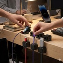 4PCs Rotatable Magnetic Cable Clip/4 قطع من مشابك الكابلات المغناطيسية الدوارة