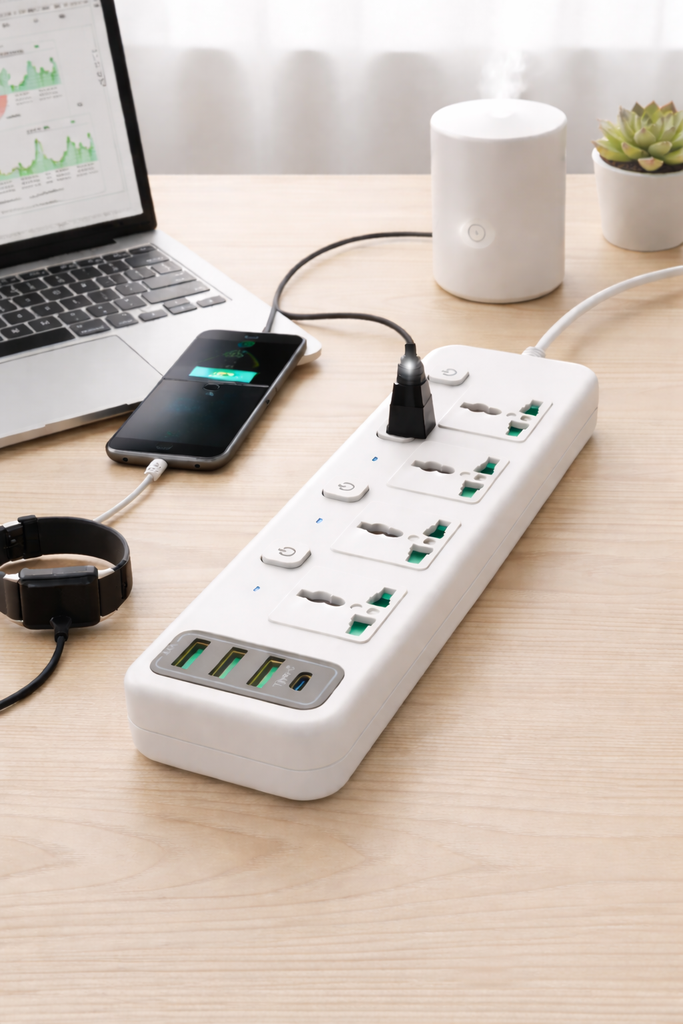 4 POWER SOCKET /موزع كهرباء 4 منافذ (محول )