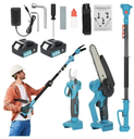 4-in-1 Electric Pole Saw & Pruning Shears Combo Kit/مجموعة منشار كهربائي 4 في 1 ومقص 