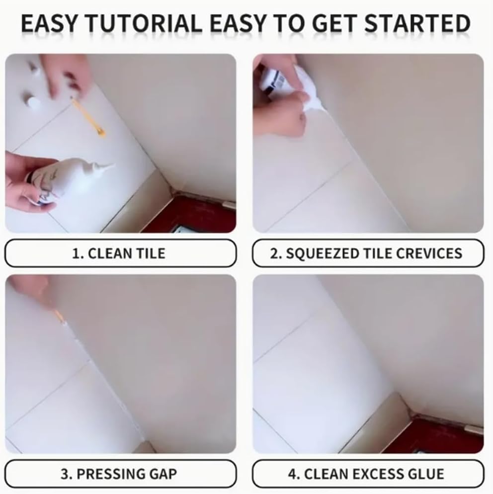 Waterproof Tile Gap Glue 280ml / غراء فجوات البلاط المقاوم للماء 280 مل 