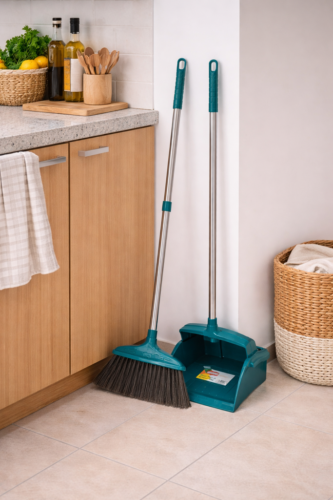 BROOM DUSTPAN/مكنسة تنظيف مع مجرفة 