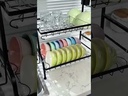   3-Layer Kitchen Dish Rack/رف أطباق للمطبخ بثلاث طبقات