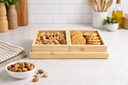 KITCHEN DIVIDED BAMBOO BOX/صندوق من الخيزران مقسم للمطبخ