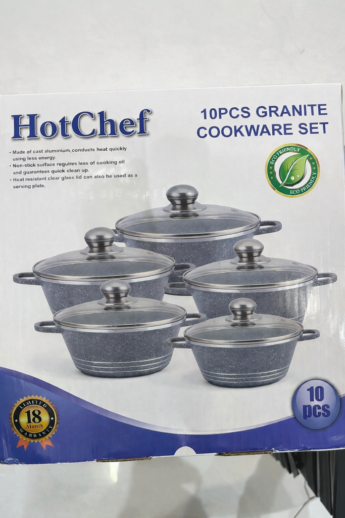 10 pcs stainless steel cookware set /طقم أواني طهي من الفولاذ المقاوم للصدأ مكون من 4 قطع