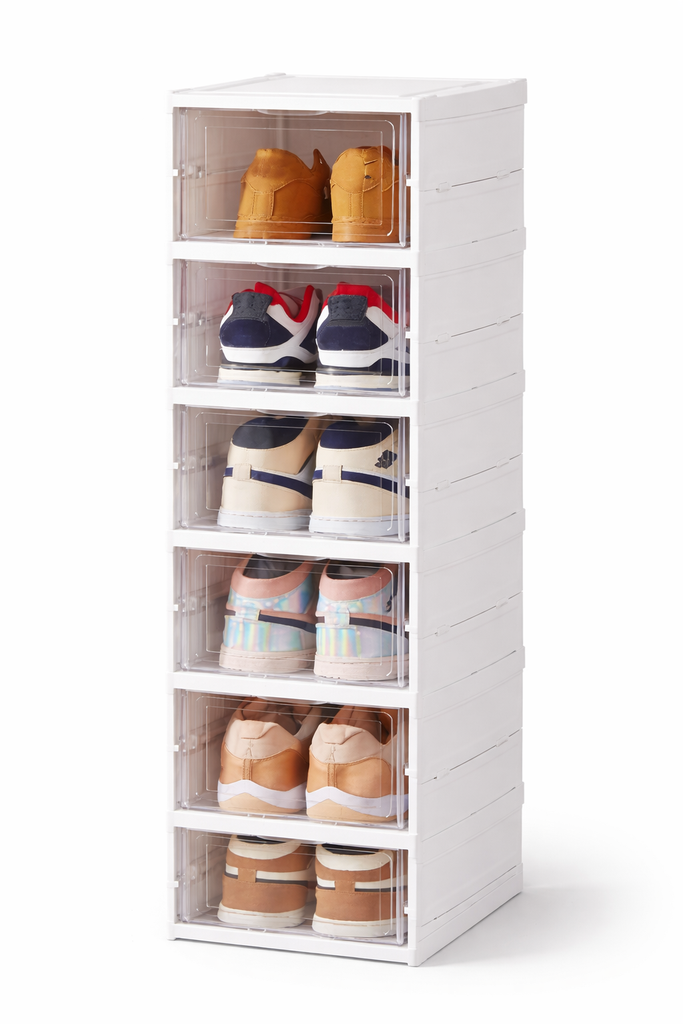 6-LAYERS PLASTIC SHOE CABINET/خزانة أحذية بلاستيكية 6طبقات
