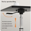 Computer desk (75cm, black)  /مكتب كمبيوتر (75 سم، أسود)