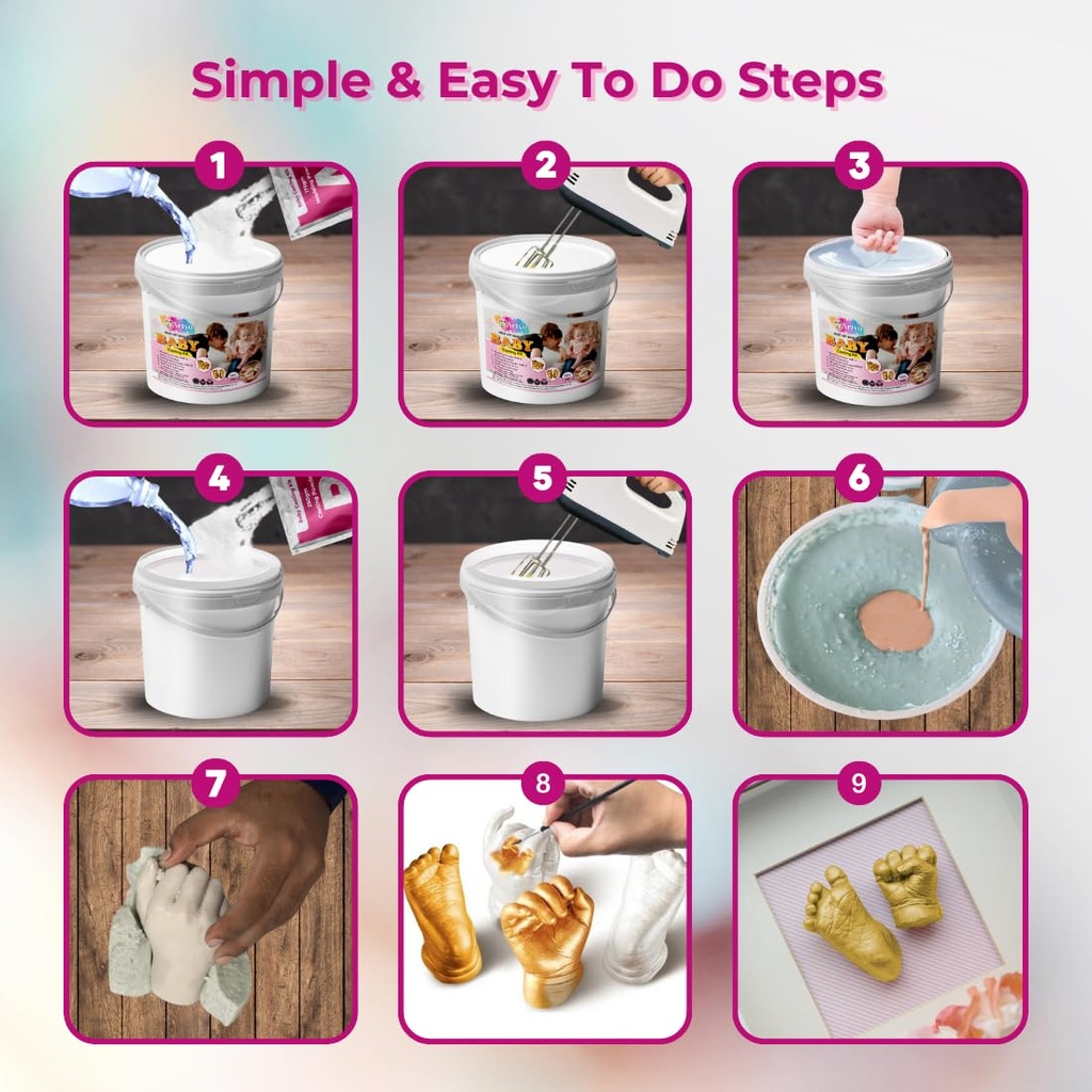 DIY BABY CASTING KIT-two hands / لعبة الاطفال 