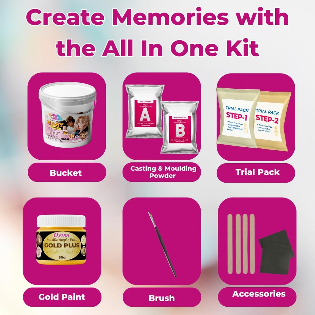 DIY BABY CASTING KIT-two hands / لعبة الاطفال 