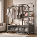 Gray thick diameter clothes hanger 140CM/علاقة ملابس رمادية سميكة 140 سم