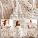 Luxurious Fur Sofa Cover SMALL SIZE 180*130 LIGHT COFFEE COLOR/غطاء أريكة من الفرو الفاخر مقاس صغير 180*130 لون القهوة الفاتح