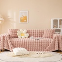 Luxurious Fur Sofa Cover SMALL SIZE 180*130 LIGHT COFFEE COLOR/غطاء أريكة من الفرو الفاخر مقاس صغير 180*130 لون القهوة الفاتح