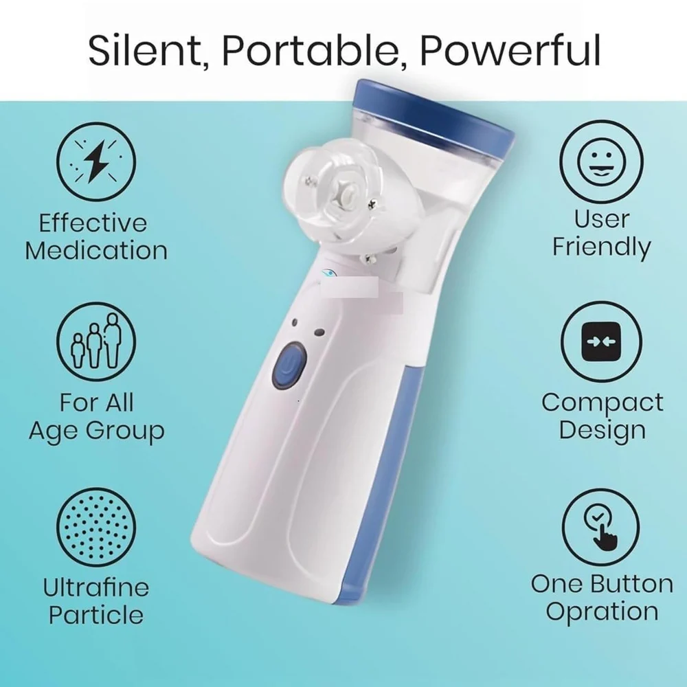 PORTABLE MESH NEBULIZER/جهاز استنشاق بخار محمول