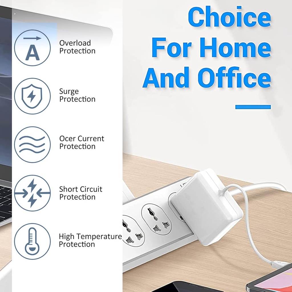 POWER SOCKET MODEL D13 6-Outlet + 3 USB + 1 TYPE C, 3M/مقبس طاقة 6منافذ + 3 USB  + واحد TYPE C بطول 3 امتار