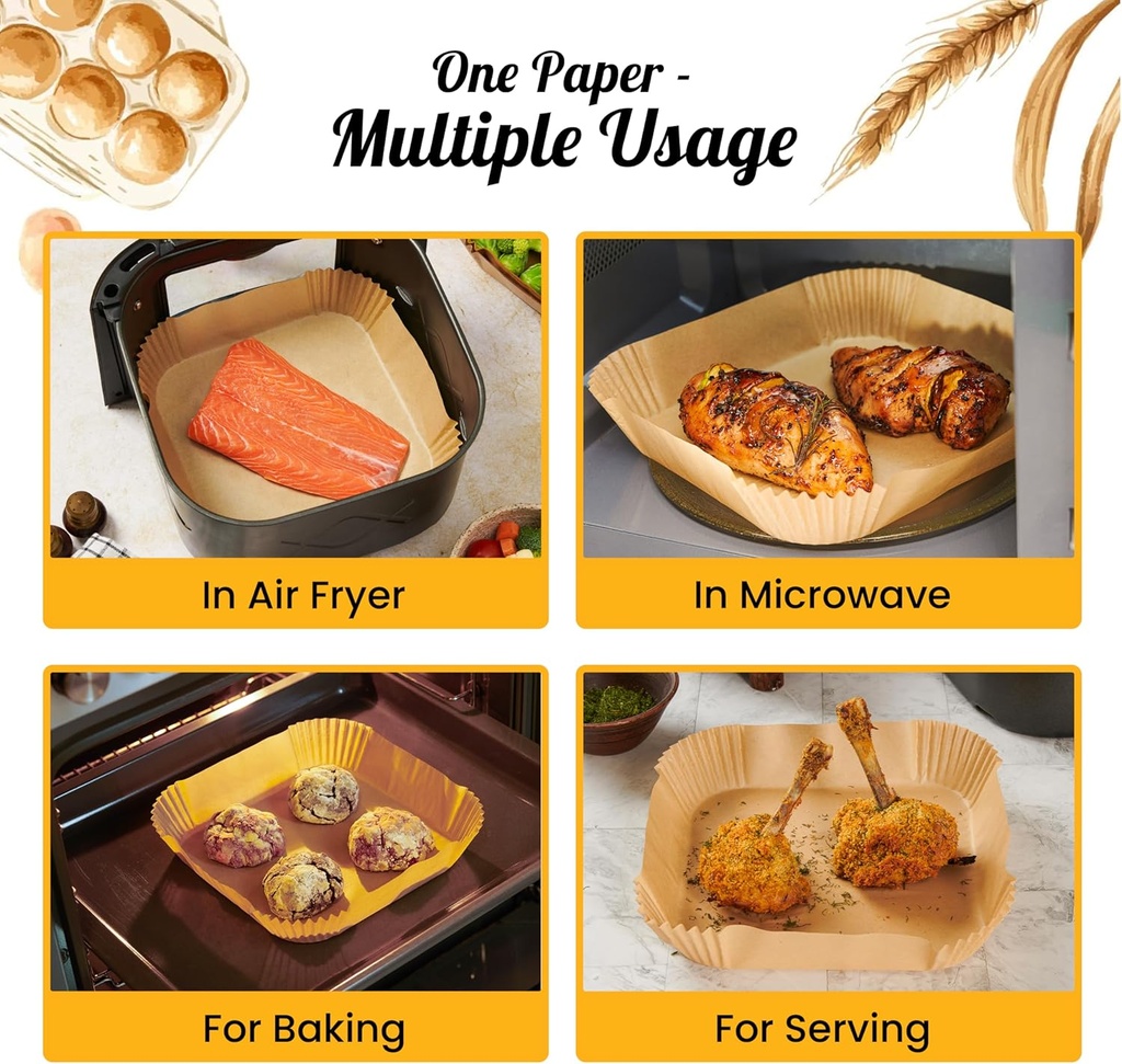  AIR FRYER PAPERS /ورق قلي هوائي