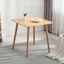 Square Wood Table / طاولة خشبية مربعية