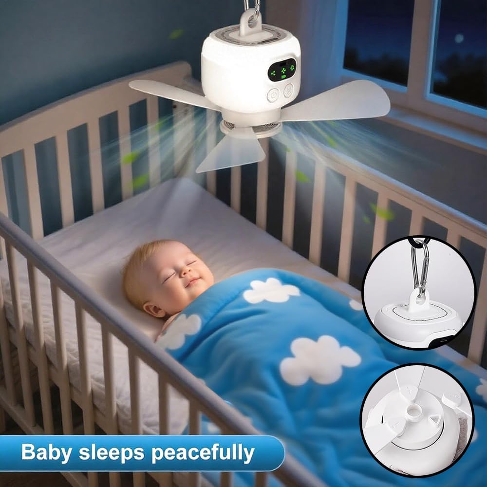 USB Rechargeable Portable Fan /مروحة محمولة قابلة لإعادة الشحن عبر منفذ USB