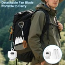 USB Rechargeable Portable Fan /مروحة محمولة قابلة لإعادة الشحن عبر منفذ USB