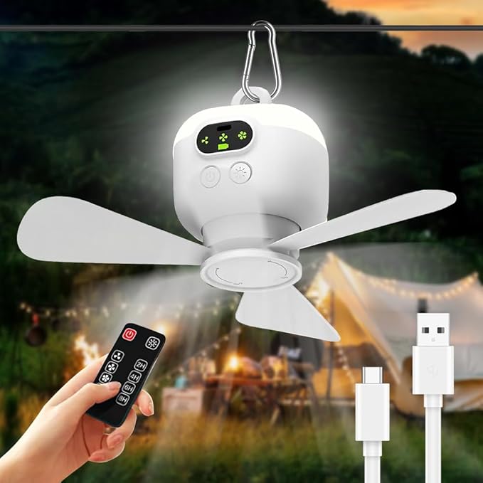 USB Rechargeable Portable Fan /مروحة محمولة قابلة لإعادة الشحن عبر منفذ USB