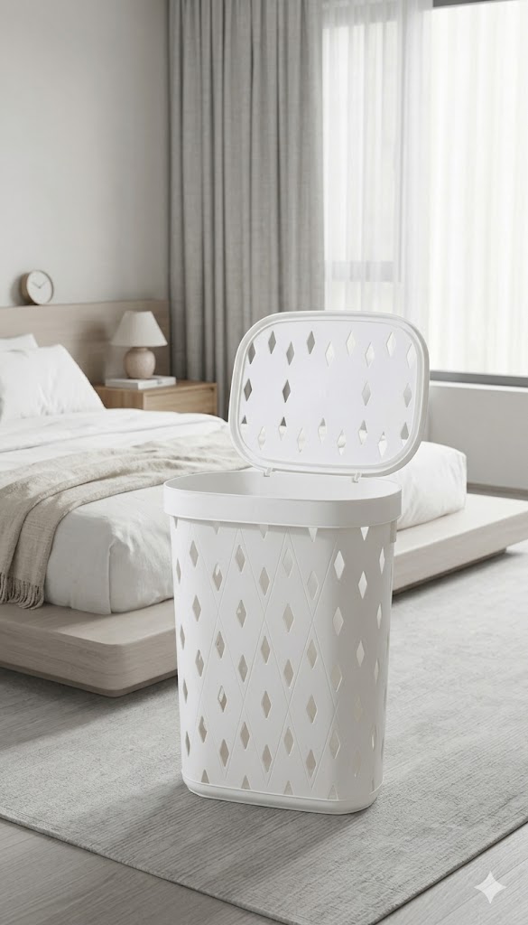 laundry basket small  size /  سلة الغسيل الحجم الصغير 