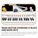 Electronic Piano Microphone Organ/بيانو إلكتروني  مع ميكروفون  