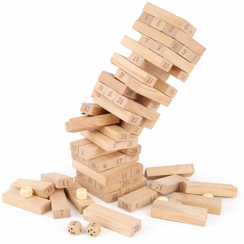 Jenga 48 Pieces Wooden Blocks / جينجا  قطعة مكعبات خشبية 