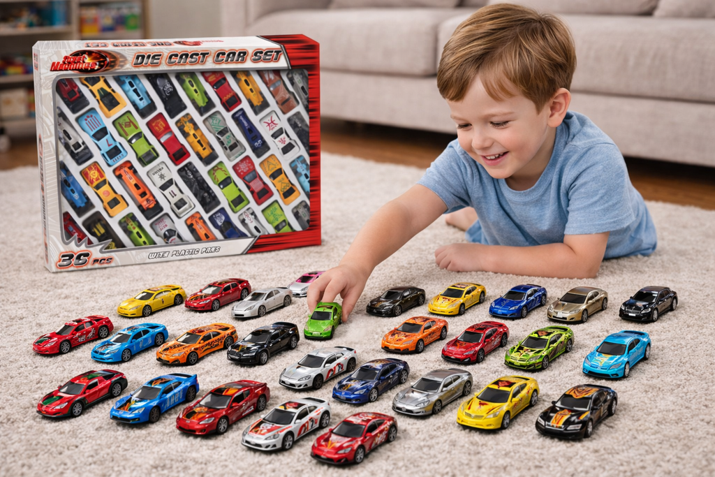KIDS FUN CARS SET 24PCs /مجموعة سيارات ممتعة للأطفال