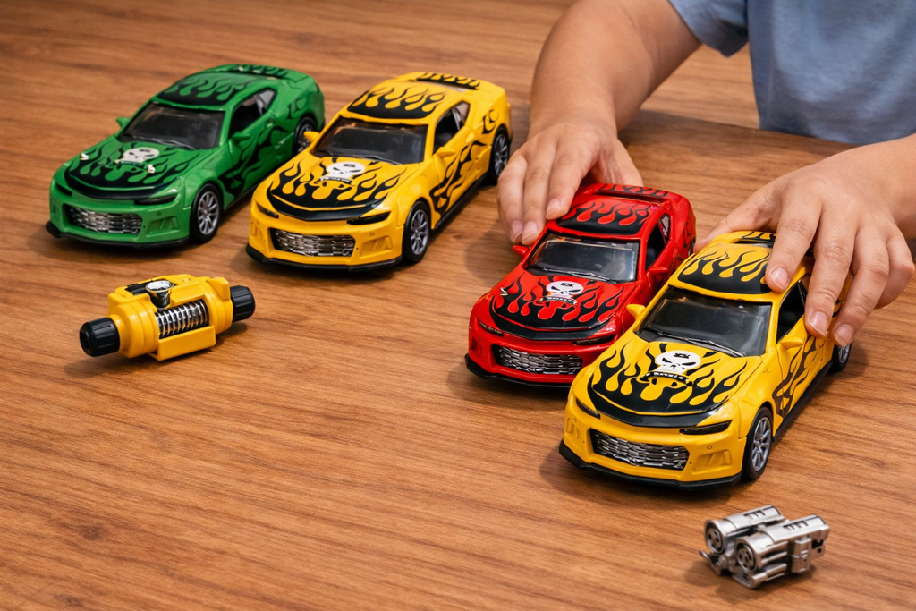 Metal reverse racing car /سيارة سباق معدنية عكسية