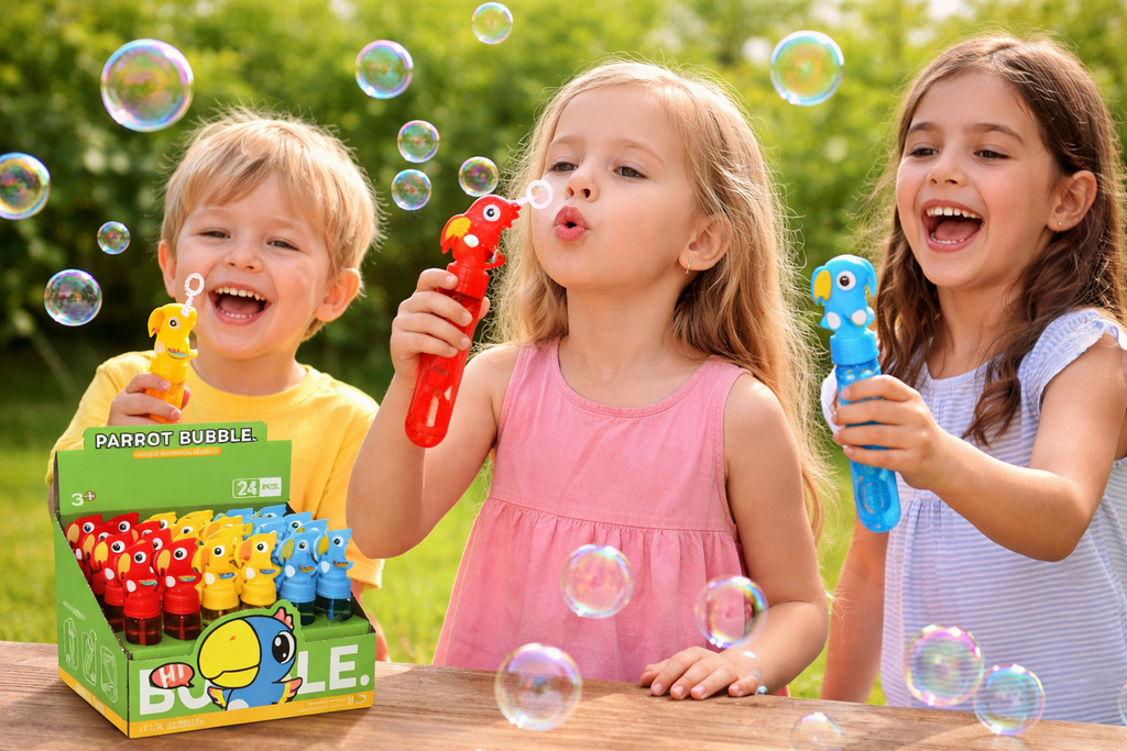PARROT BUBBLE STICK/عصا فقاعات الببغاء للاطفال