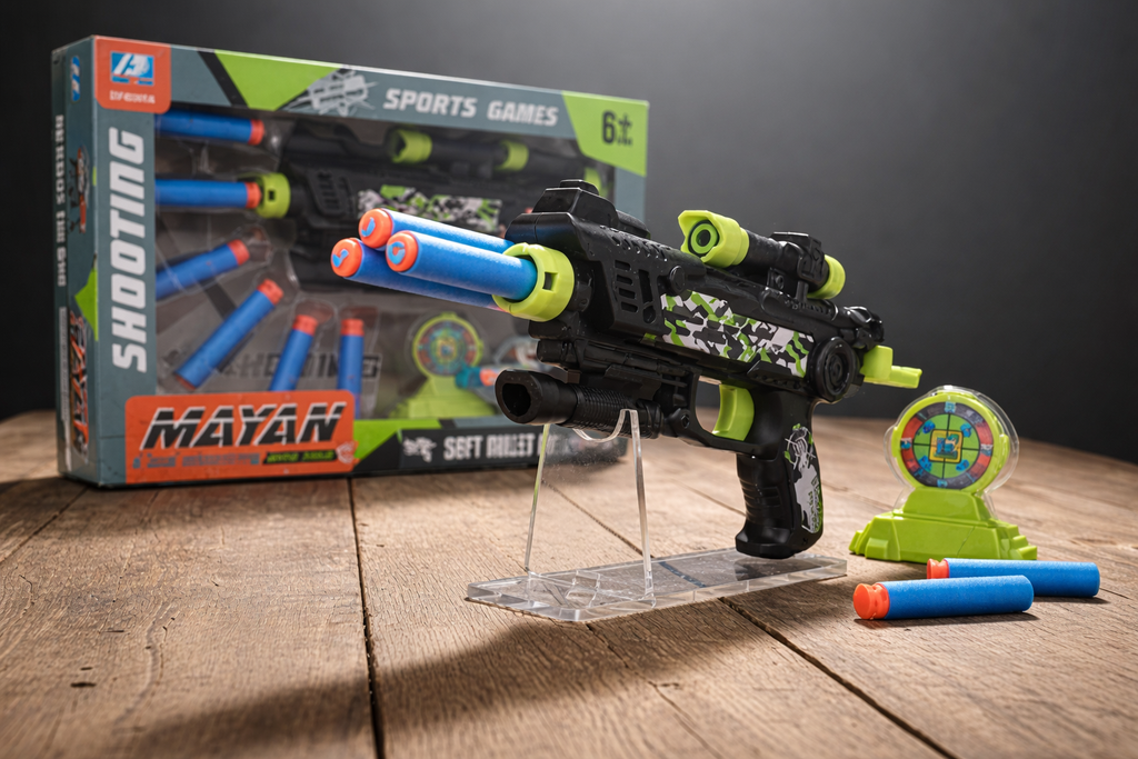 SOFT GUN TOY/لعبة مسدس إسفنجي