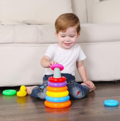 Stacking Rings Duck Toy/لعبة بطة بحلقات 