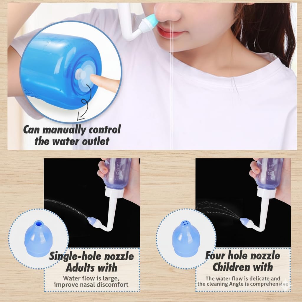 300ml Manual Bidet, Nose Wash Cleaner/شطاف سفر يدوي، منظف لغسل الأنف
