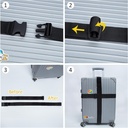 4.3 M CROSS ADJUSTABLE  LUGGAGE SAFETY STRAP / حزام أمان قابل للتعديل للأمتعة بطول 4.3 متر