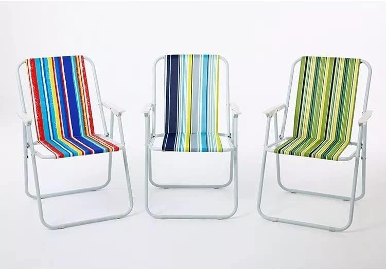 Beach,  Camping portable folding chair (mixed colors)/كرسي قابل للطي محمول للشاطئ والتخييم