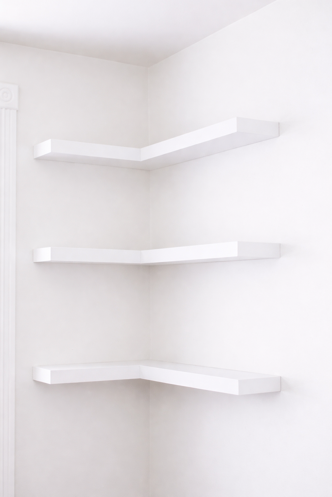 Painted Floating Shelf Small/رف خشبي معلق